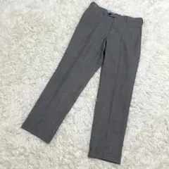 J.PRESS スラックス　メンズ　センタープレス　千鳥格子　オフィス　グレー