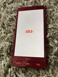 BASIO SHV36 レッド スマートフォン