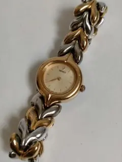 電池交換済み SEIKO セイコー ヴィンテージ 腕時計 ゴールド×シルバー