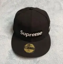 【美品】 Supreme 59FIFTY ブラックキャップ