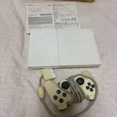 PlayStation 2 セラミックホワイト 本体　コントローラー　箱あり