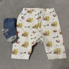 ユニクロ　UNIQLO レギンス　ノラネコぐんだん　ベビー　赤ちゃん　靴下
