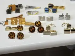 カフスボタン・タイクリップ・ネクタイピンセット