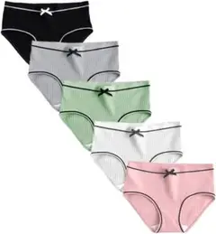 5枚セット★ショーツ L パンツ 敏感肌 綿 通気性 伸縮性 消臭抗菌 可愛い