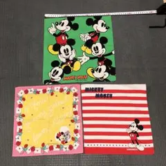 ミッキーマウスハンカチ３枚