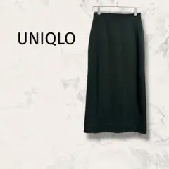 UNIQLO ユニクロ ストレッチダブルフェイスナロースカート 無地 カジュアル