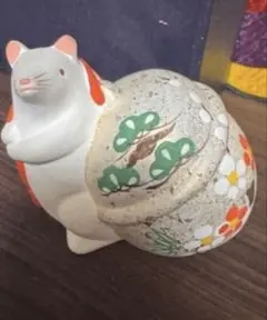 ねずみ　置物　　益三作　約15cm