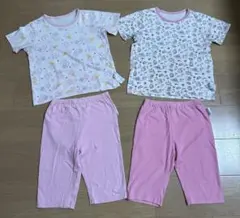 ユニクロ　ピンク　パジャマ　2枚セット　110
