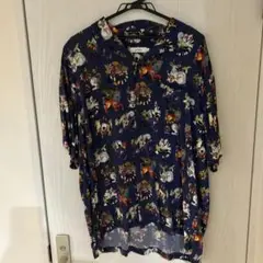 グラニフ × 中村佑介 アジカン『ナノムゲンフェス』幻獣アロハシャツ　L