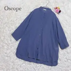 Oscope チュニックシャツ ゆったりMサイズ　ナチュラル系　着心地◎