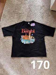 しまむら link@コラボDisney Bambi グラフィックTシャツ 170