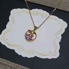 ステンレスネックレス　ゴールド　うさぎ