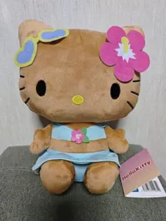 【新品未使用】ハローキティ　日焼けキティ　ギャルキティ　ぬいぐるみ　マスコット