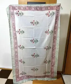 インド綿　ブロックプリント