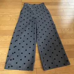 【ルクールブラン】ドットワイドパンツ　36