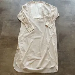 【美品】HYKE LINEN BIB FRONT SHIRT DRESS