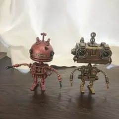 作家様ハンドメイドミニロボット　スチームパンク　2体