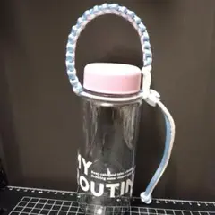 マルチホルダー ドリンクホルダー ベビーブルー×ホワイト パラコード №M7