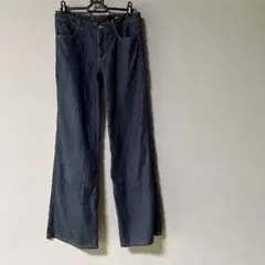 relacher ルラシェ　薄手デニム リネンワイドパンツ