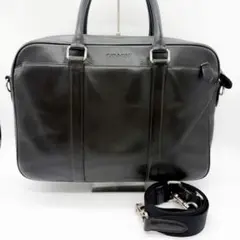 COACH レザー 2WAY ハンドバッグ ビジネスバッグ ショルダーバッグ