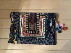 RHC ロンハーマン　アフガン刺繍クラッチ ポーチ　②