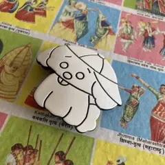 80年代　ヴィンテージ　犬　バレッタ