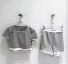 Calvin Klein Tシャツ ショートパンツ セット グレー M