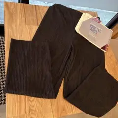 新品☆リンクルプリーツワイドパンツMーLブラック
