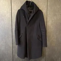 kazuyukikumagai アタッチメントカシミヤ混フーデッドコート