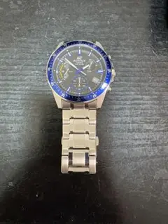 EDIFICE CASIO クロノグラフ 時計 WR 100M 美品！