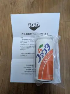 新品未使用　ファンタレトロ缶ポーチ　オレンジ　小物入れ　ペンケース　非売品