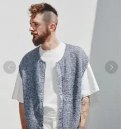 大幅値下げ!!lidnm GIMA ZIP KNIT VEST