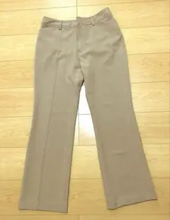 ベージュ ワイドパンツＬ