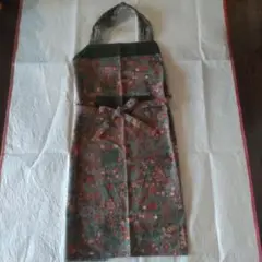 新品　手作りエプロン(厚手木綿)