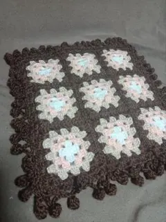 No.001　★☆手編み・ハンドメイド☆★【割引】　グラニースクエアマルチカバー