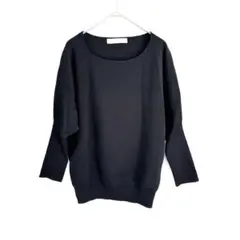 【GALLARDA GALANTE】ネイビーニット 上品シルエット Fサイズ