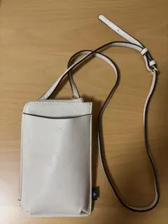 ベージュ スマホショルダーバッグ