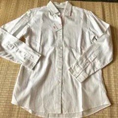 新品タグ付き UNIQLOコットンシャツ 長袖 Mサイズ オフィス