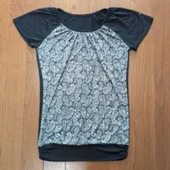 美品 kissmark ペイズリー ヨガウエア レディース 裾リブ Mサイズ