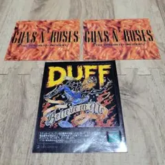 【希少当時物】GUNS N‘ ROSES アルバムジャケット ステッカー 3枚
