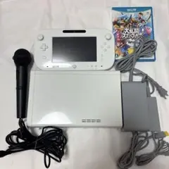 任天堂　Wii U GamePad ホワイト　マイク　大乱闘スマッシュブラザーズ