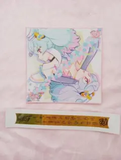 プリキュアオールスターズF 特典 色紙 金テープ