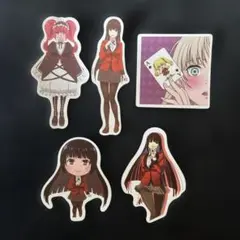 賭ケグルイのキャラクター ステッカー 5枚セット