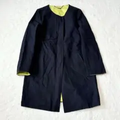 【M】LAUTREAMONT♦︎ノーカラーコート　プレート　日本製　綿　685