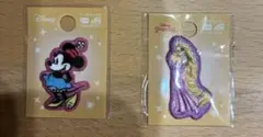 ミニー　ラプンツェル　刺繍ワッペンセット