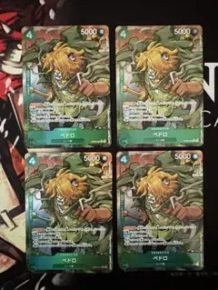 ペドロ　パラレル4枚セット　ワンピースカード