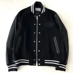 ✨美品✨　sacai　スタジャン　レザー　刺繍　ベルト　ブラック　1サイズ m76637791800_1.jpg?1745807050