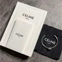 【高級】CELINE ノット ブレスレット バングル シルバー アクセ メンズ