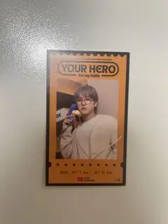 【チャンビン】箔押しサイン YOUR HERO