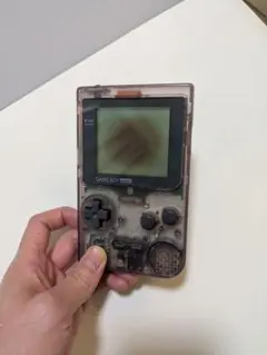 ゲームボーイポケット　クリアパープル　ジャンク